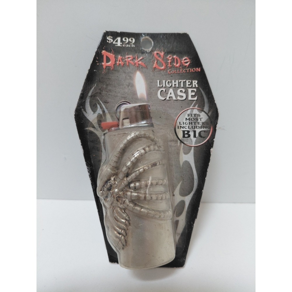 Dark Side Collection Skeleton Hand Lighter Case Pewter Gothic Novelty Inc NOS